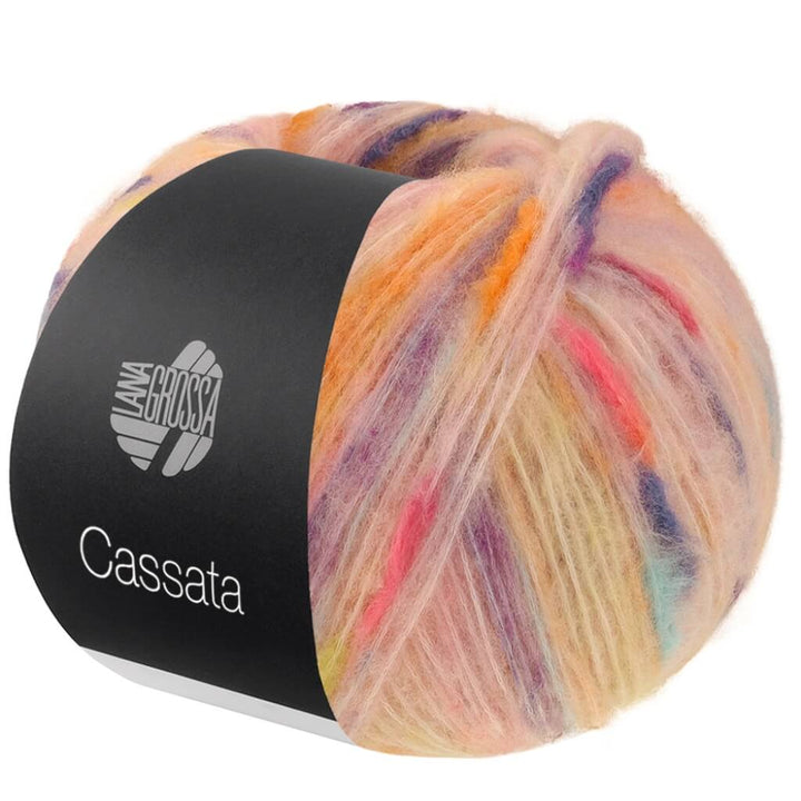 Lana Grossa Cassata, Farbe 13 Pastellrosa/Gelb/Orange/Blau/Mint/Lila – Baumwolle, Schurwolle und Synthetik bei Lieblingsgarn