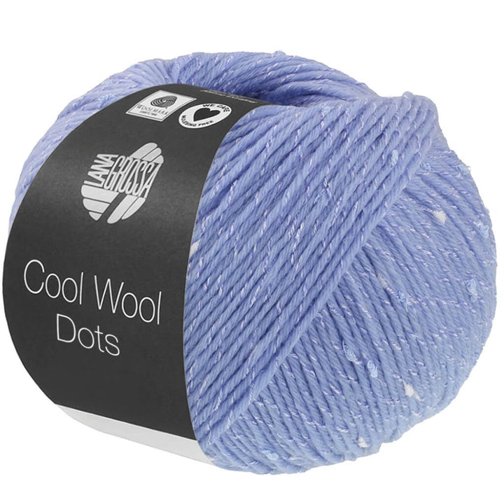 Lana Grossa Cool Wool Dots, Farbe 1 Hellblau – Merino, Synthetik und Viskose bei Lieblingsgarn