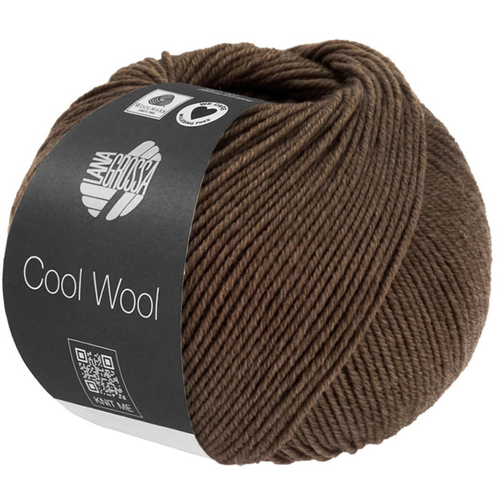 Lana Grossa Cool Wool Mélange, Farbe 1492 Nougat meliert – Schurwolle bei Lieblingsgarn