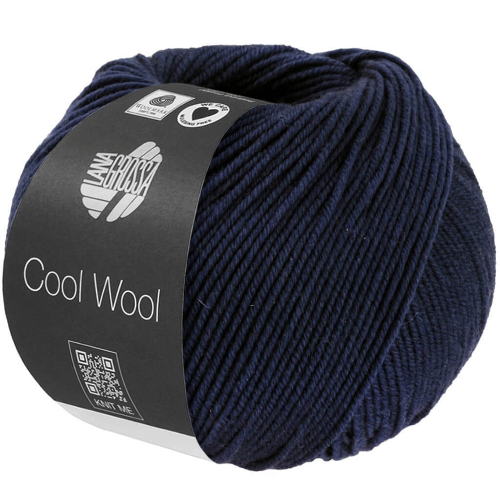 Lana Grossa Cool Wool Mélange, Farbe 1494 Nachtblau meliert – Schurwolle bei Lieblingsgarn