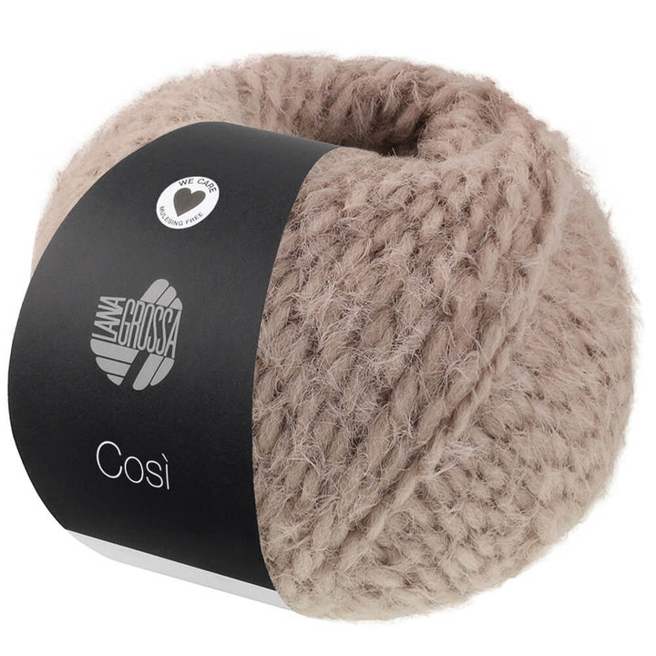 Lana Grossa Cosi, Farbe 4 Taupe – Merino und Synthetik bei Lieblingsgarn
