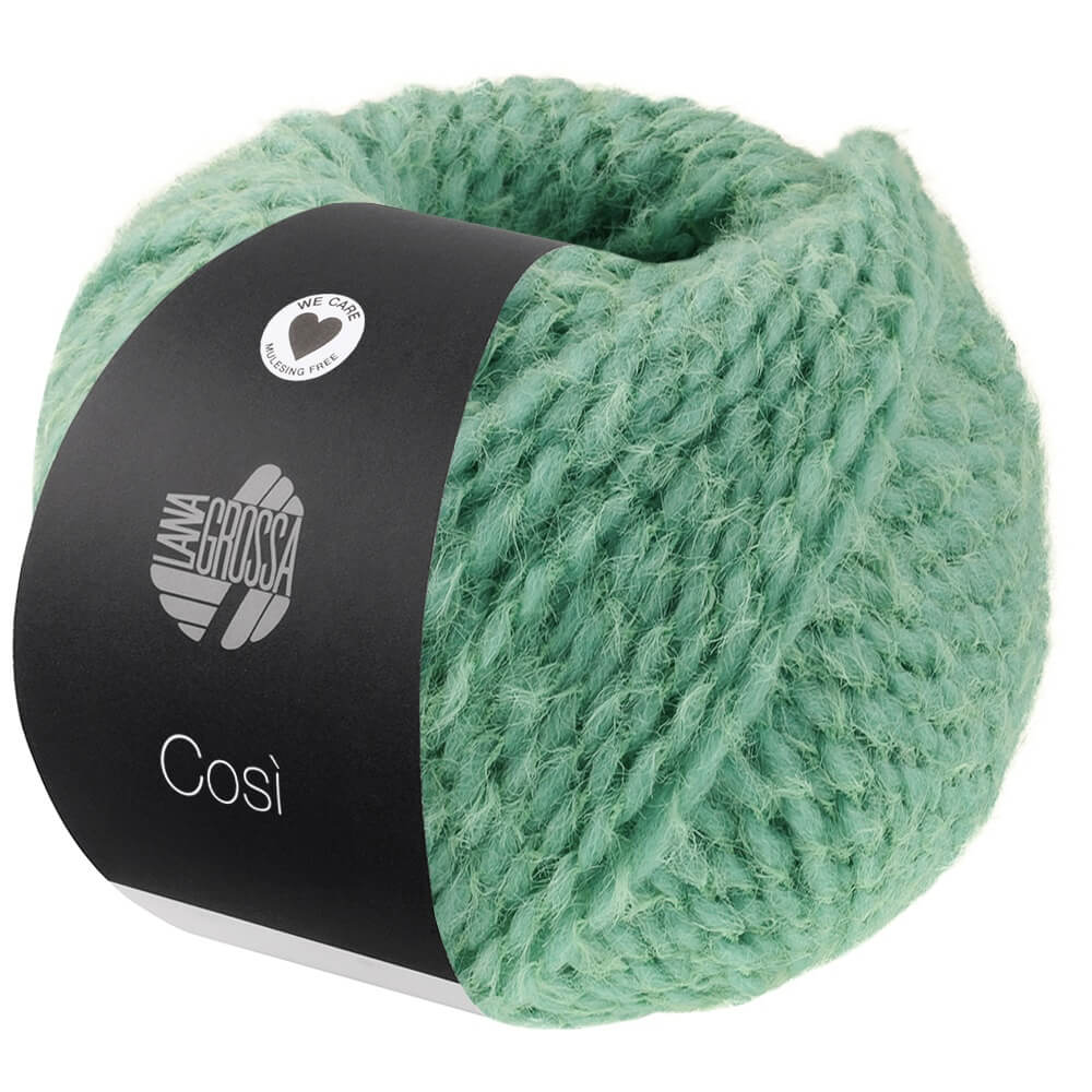 Lana Grossa Cosi, Farbe 7 Jadegrün – Merino und Synthetik bei Lieblingsgarn