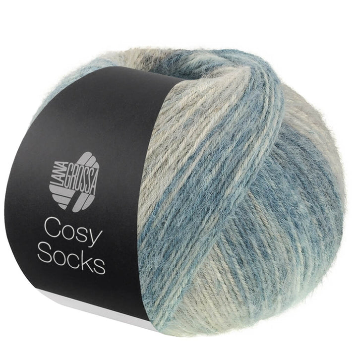 Lana Grossa 256 - Mittel-/Dunkel-/Blaugrau/Grege/Taupe/Graubraun Lana Grossa Cosy Socks Dream bei bei bei bei Lieblingsgarn