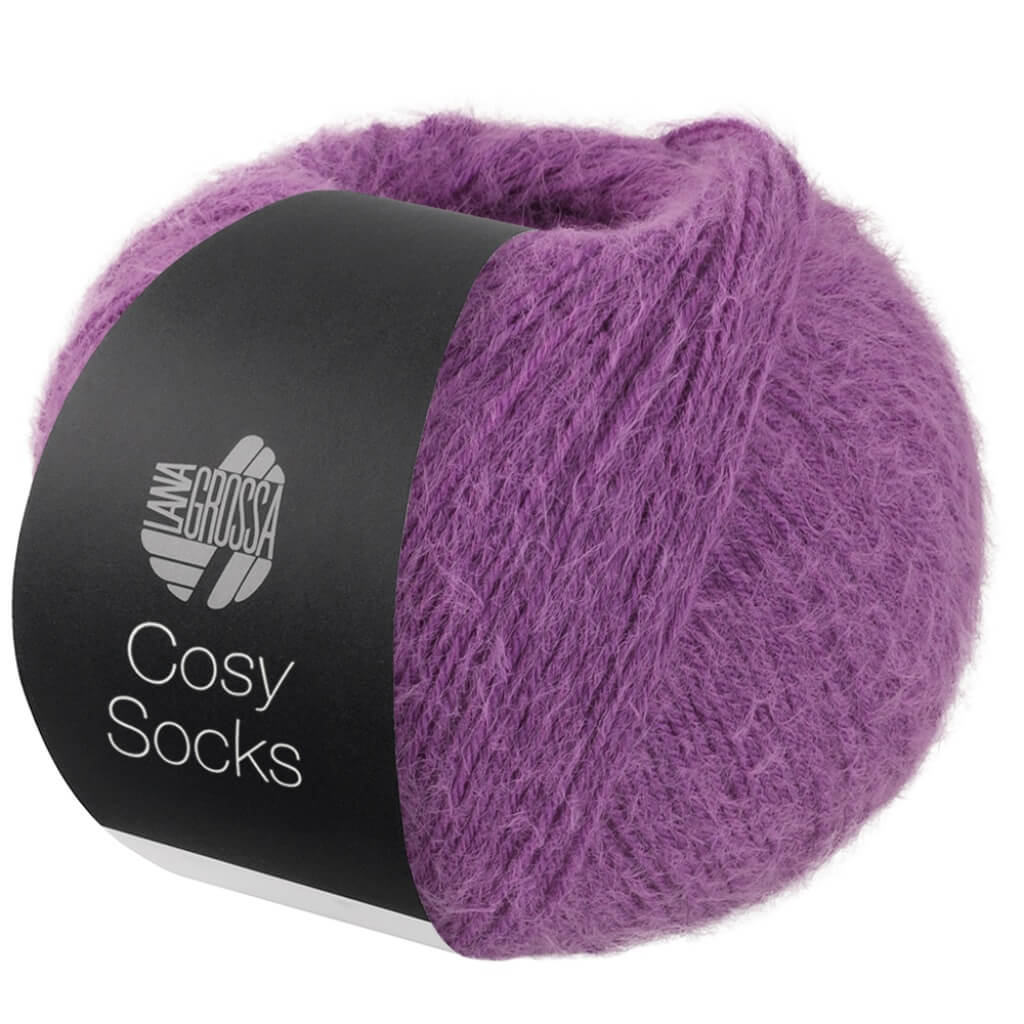 Lana Grossa Cosy Socks, Farbe 22 Violett – Merino und Synthetik bei Lieblingsgarn
