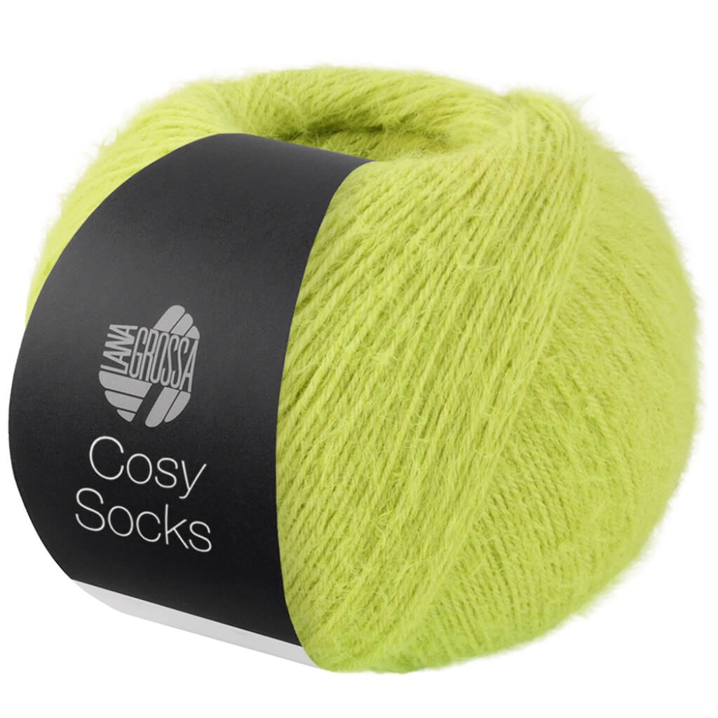 Lana Grossa Cosy Socks, Farbe 24 Limette – Merino und Synthetik bei Lieblingsgarn