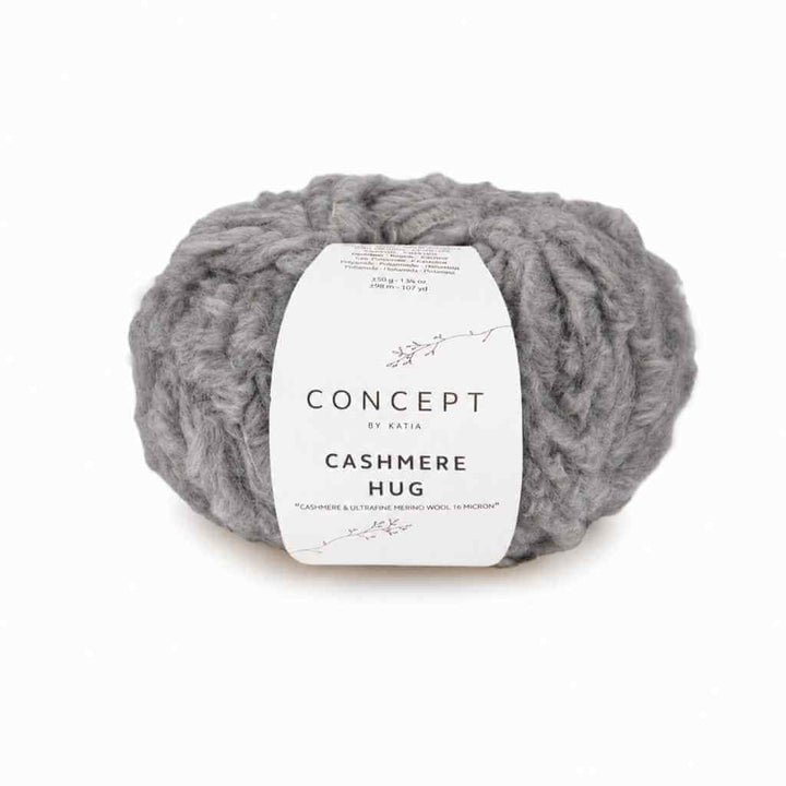 Katia Concept Cashmere Hug, Farbe 062 Dunkelgrau – Kaschmir, Merino und Synthetik bei Lieblingsgarn