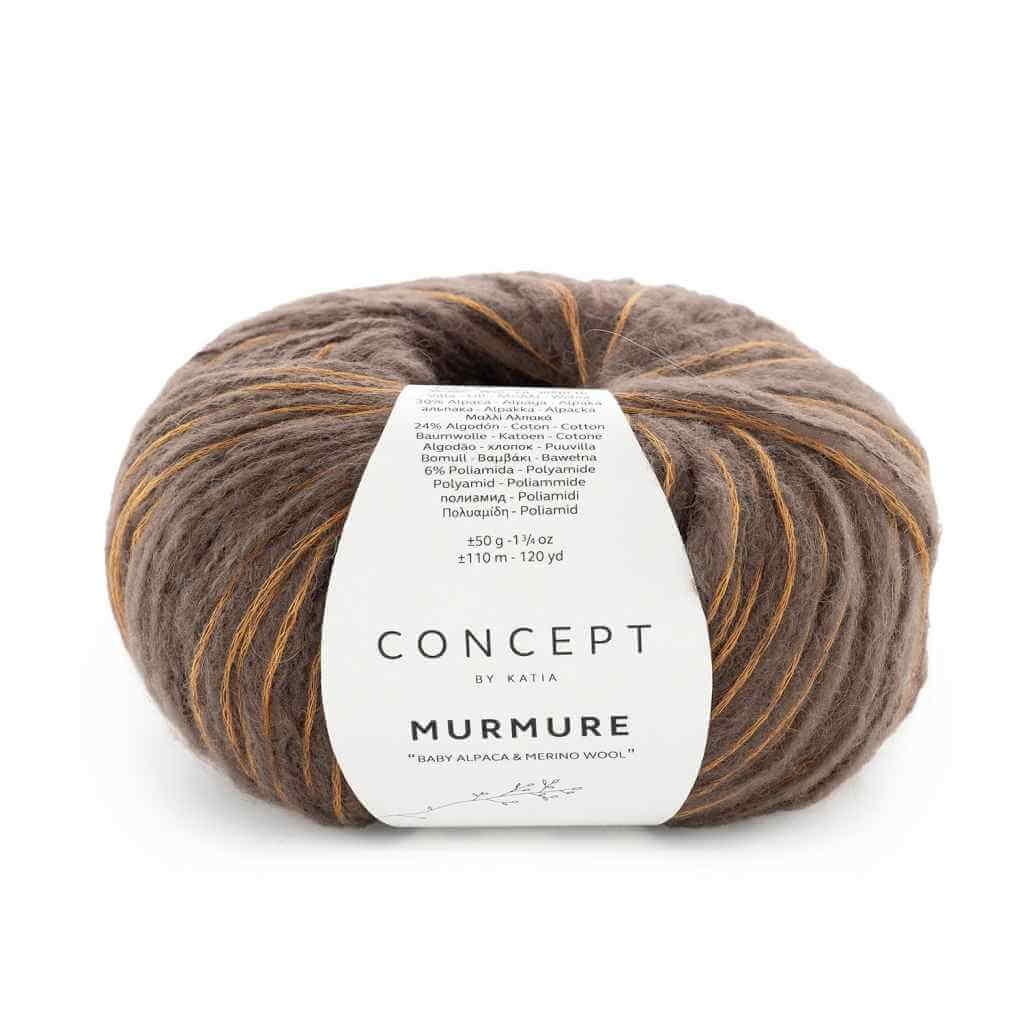 Katia Concept Murmure, Farbe 073 Orange Nerz – Alpaka, Baumwolle und Merino bei Lieblingsgarn