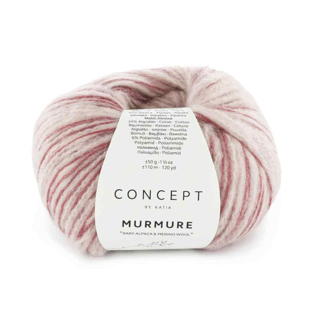 Katia Concept Murmure, Farbe 078 Rosé Dunkelrosé – Alpaka, Baumwolle und Merino bei Lieblingsgarn