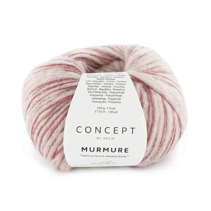Katia Concept Murmure, Farbe 078 Rosé Dunkelrosé – Alpaka, Baumwolle und Merino bei Lieblingsgarn