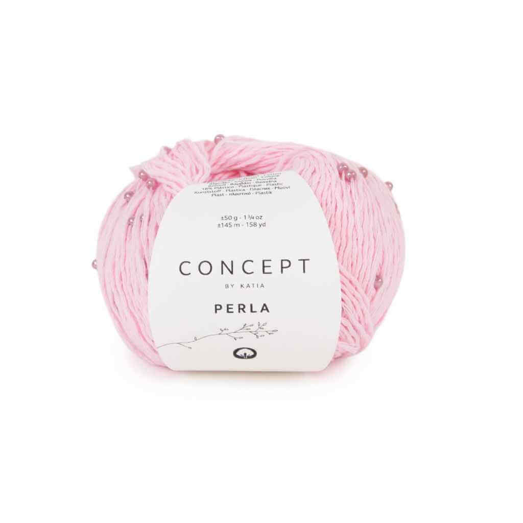 Katia Concept Perla, Farbe 103 Rosé – Baumwolle und Synthetik bei Lieblingsgarn