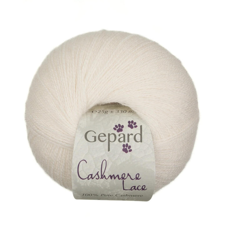 Gepard Cashmere Lace, Farbe 101 B Offwhite – Kaschmir bei Lieblingsgarn