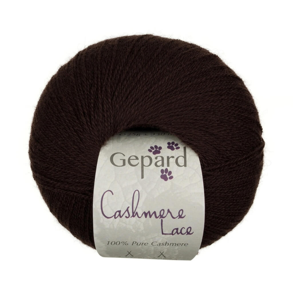 Gepard Cashmere Lace, Farbe 192 B Black Espresso – Kaschmir bei Lieblingsgarn