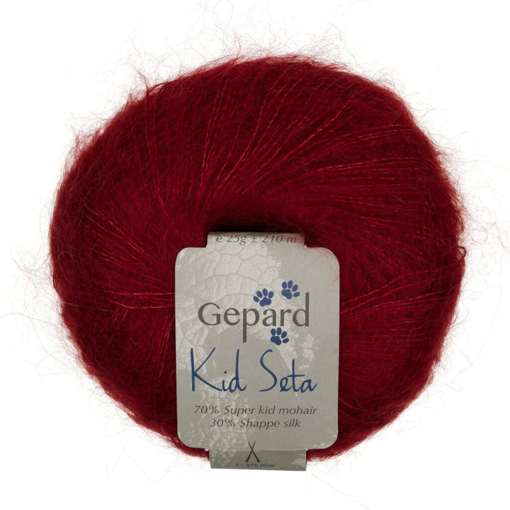 Gepard Kid Seta, Farbe 1006 Wine red – Mohair und Seide bei Lieblingsgarn