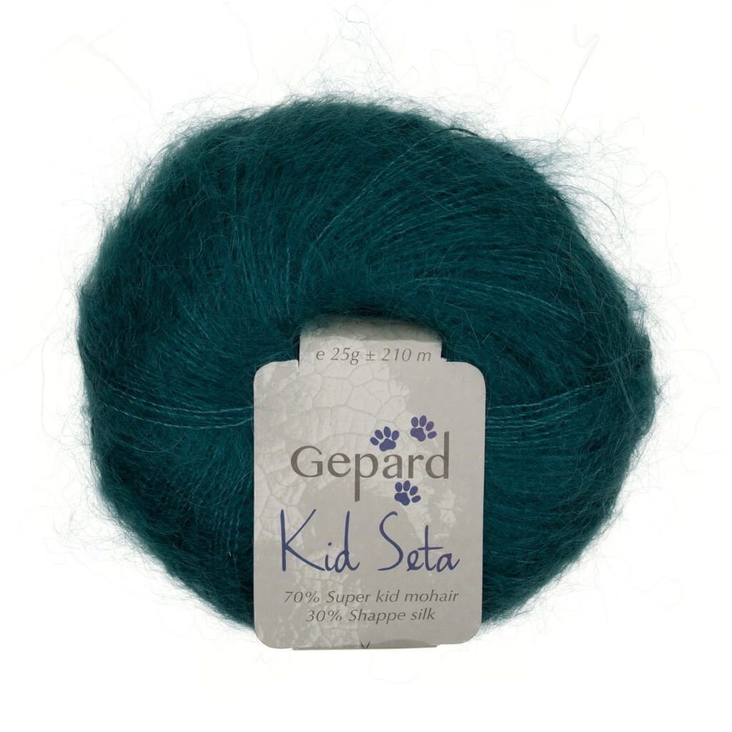 Gepard Kid Seta, Farbe 1120 Dark sea green – Mohair und Seide bei Lieblingsgarn