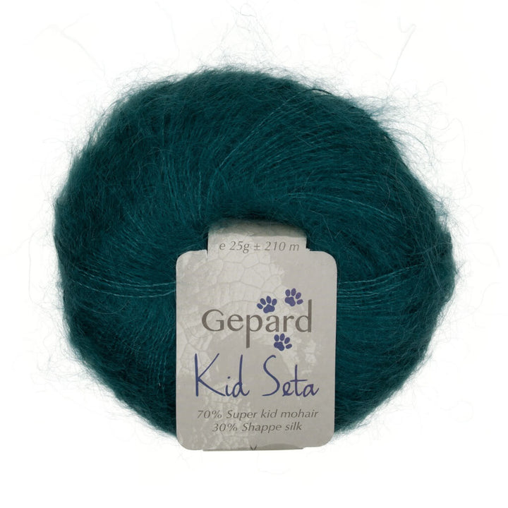 Gepard Kid Seta, Farbe 1120 Dark sea green – Mohair und Seide bei Lieblingsgarn