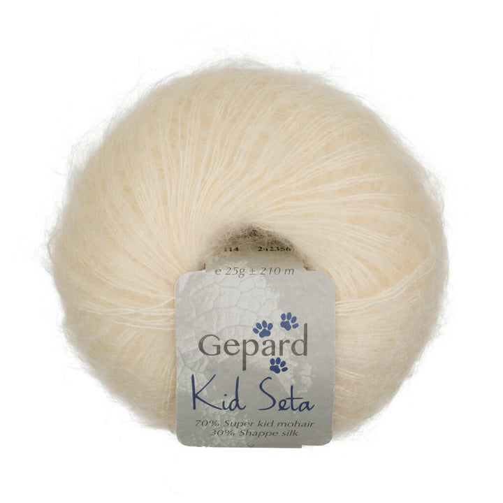 Gepard Kid Seta, Farbe 114 Pastel lemon – Mohair und Seide bei Lieblingsgarn