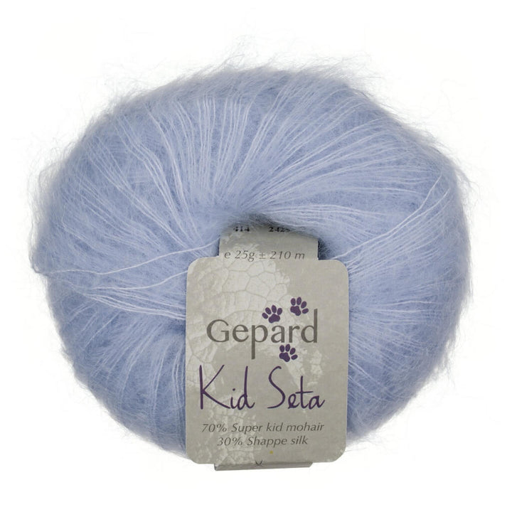 Gepard Kid Seta, Farbe 414 Light blue – Mohair und Seide bei Lieblingsgarn
