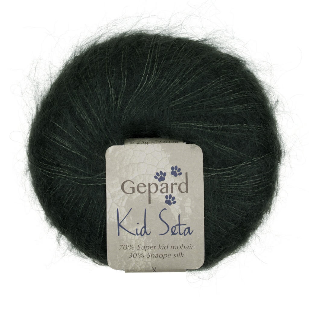 Gepard Kid Seta, Farbe 880 Bottle green – Mohair und Seide bei Lieblingsgarn