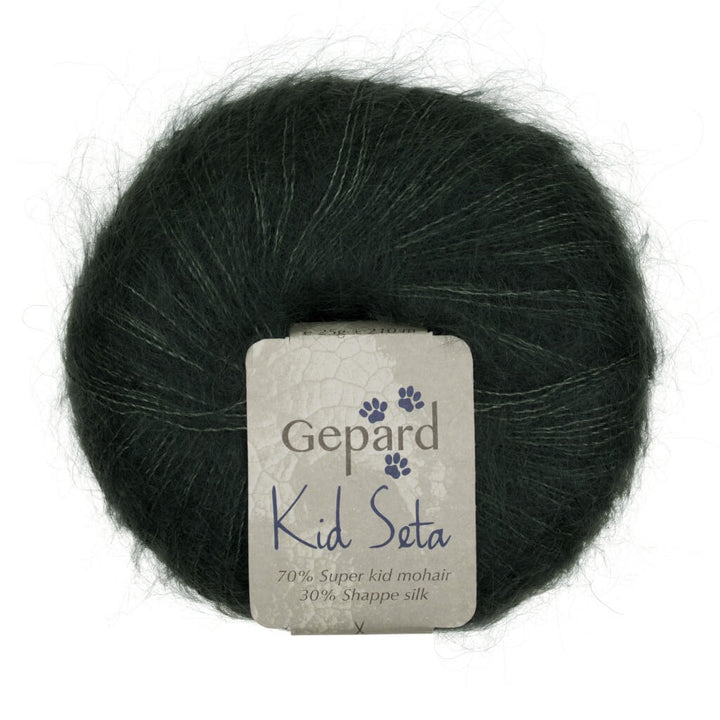 Gepard Kid Seta, Farbe 880 Bottle green – Mohair und Seide bei Lieblingsgarn