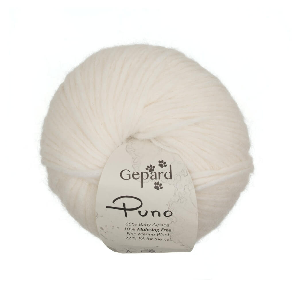 Gepard Puno, Farbe 101 – Offwhite – Alpaka, Merino und Synthetik bei Lieblingsgarn