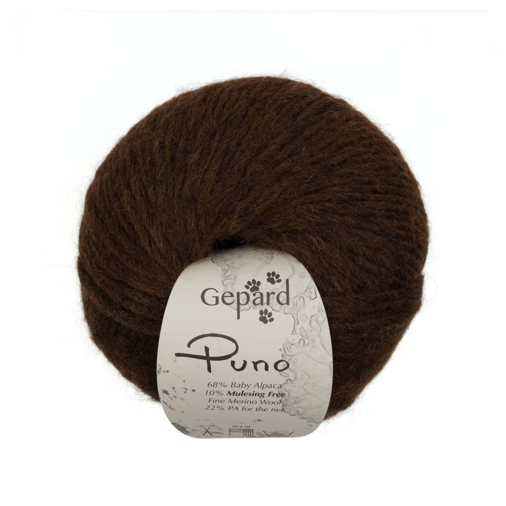 Gepard Puno, Farbe 162 – Chocolate Brown – Alpaka, Merino und Synthetik bei Lieblingsgarn