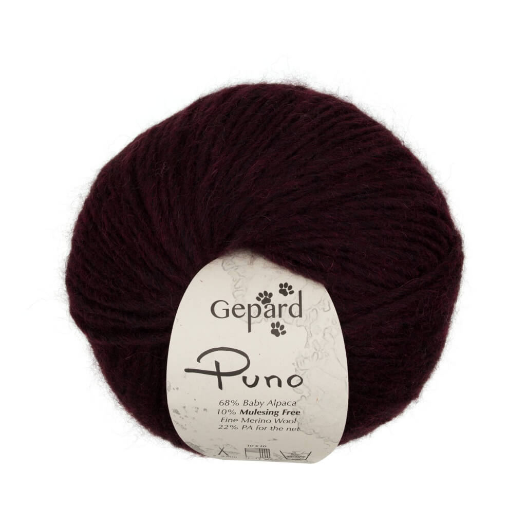 Gepard Puno, Farbe 482 – Wine Red – Alpaka, Merino und Synthetik bei Lieblingsgarn
