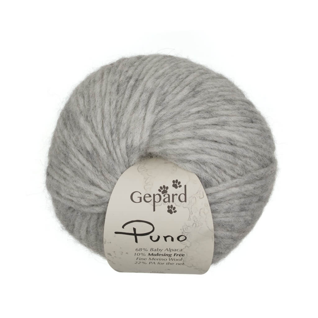 Gepard Puno, Farbe 504 – Light Grey – Alpaka, Merino und Synthetik bei Lieblingsgarn