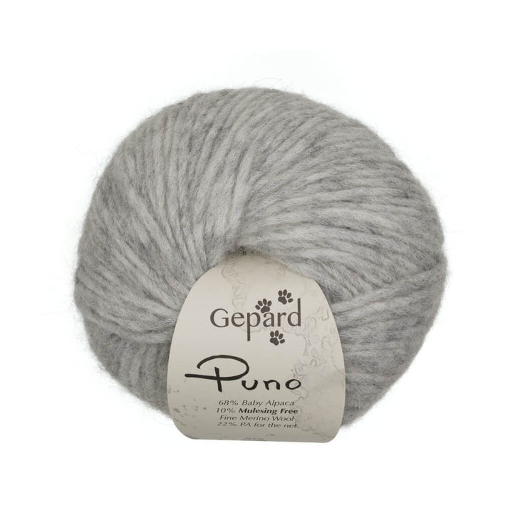 Gepard Puno, Farbe 504 – Light Grey – Alpaka, Merino und Synthetik bei Lieblingsgarn
