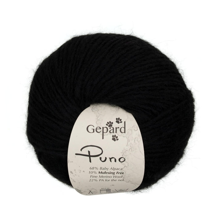 Gepard Puno, Farbe 599 – Black – Alpaka, Merino und Synthetik bei Lieblingsgarn