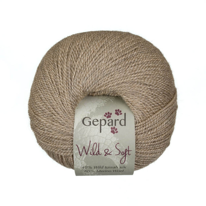 Gepard Wild &amp; Soft, Farbe 142 – Natural – Merino und Seide bei Lieblingsgarn