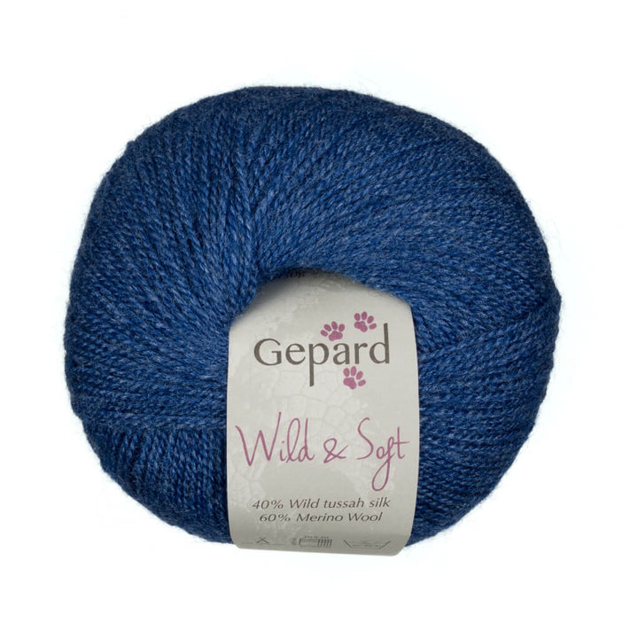 Gepard Wild &amp; Soft, Farbe 746 – Denim – Merino und Seide bei Lieblingsgarn