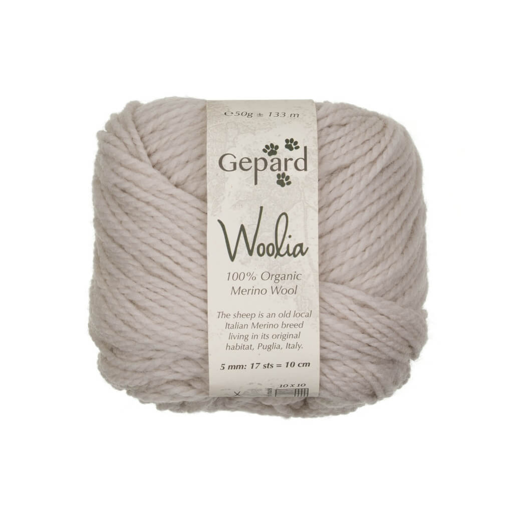 Gepard Woolia, Farbe 106 – Oat Grey – Merino bei Lieblingsgarn