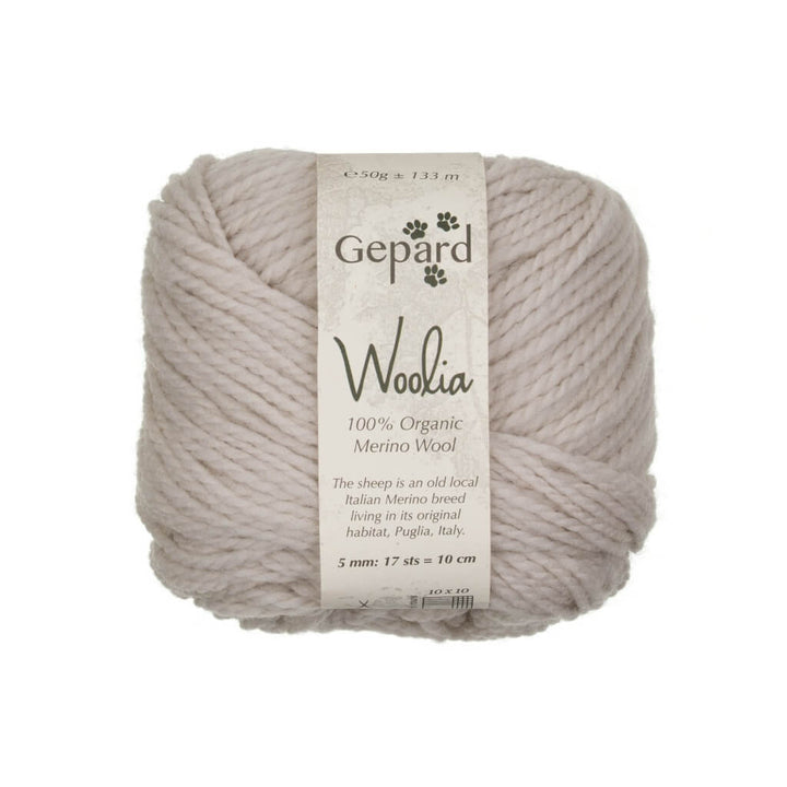 Gepard Woolia, Farbe 106 – Oat Grey – Merino bei Lieblingsgarn