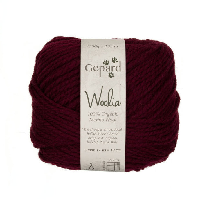 Gepard Woolia, Farbe 472 – Bordeaux – Merino bei Lieblingsgarn