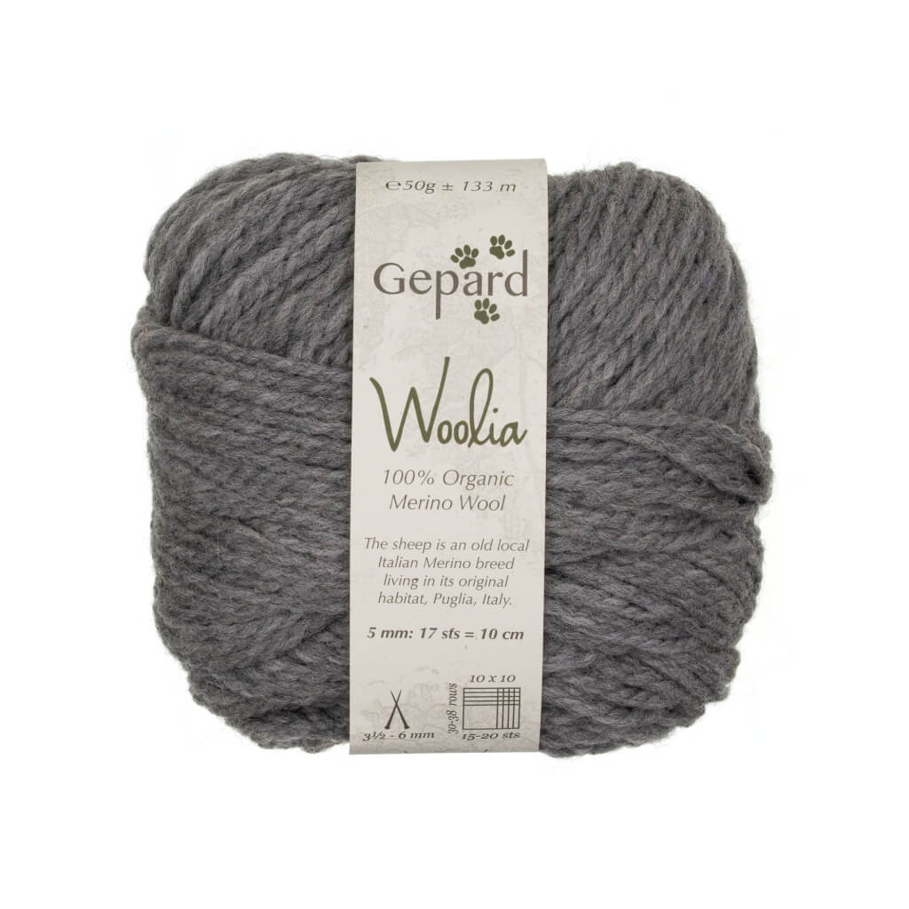 Gepard Woolia, Farbe 5400 – Grey Melange – Merino bei Lieblingsgarn