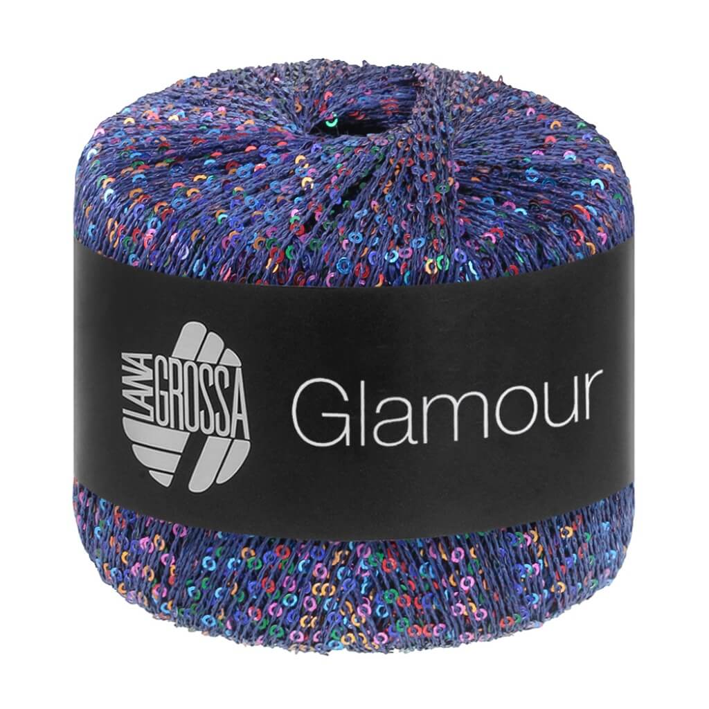 Lana Grossa Glamour, Farbe 109 Dunkelblau – Synthetik bei Lieblingsgarn