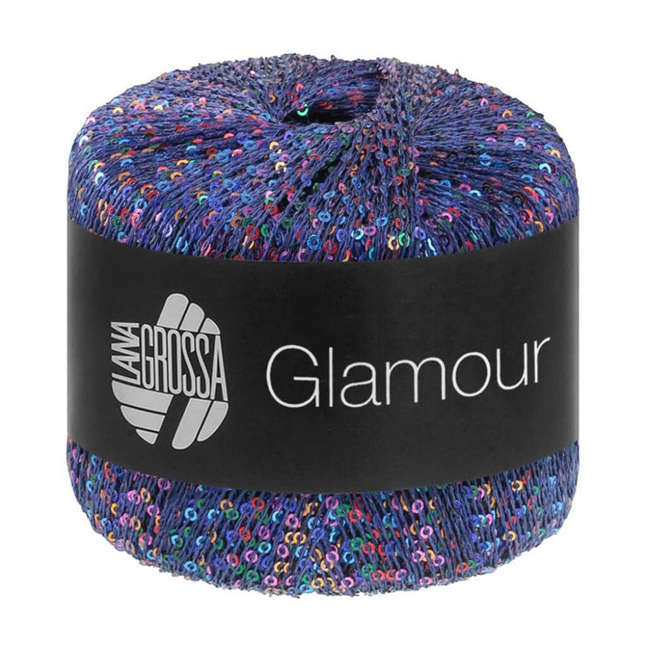 Lana Grossa Glamour, Farbe 109 Dunkelblau – Synthetik bei Lieblingsgarn