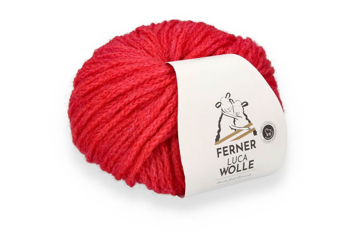 Ferner Wolle Luca, Farbe LC10 rot – Alpaka, Merino und Synthetik bei Lieblingsgarn