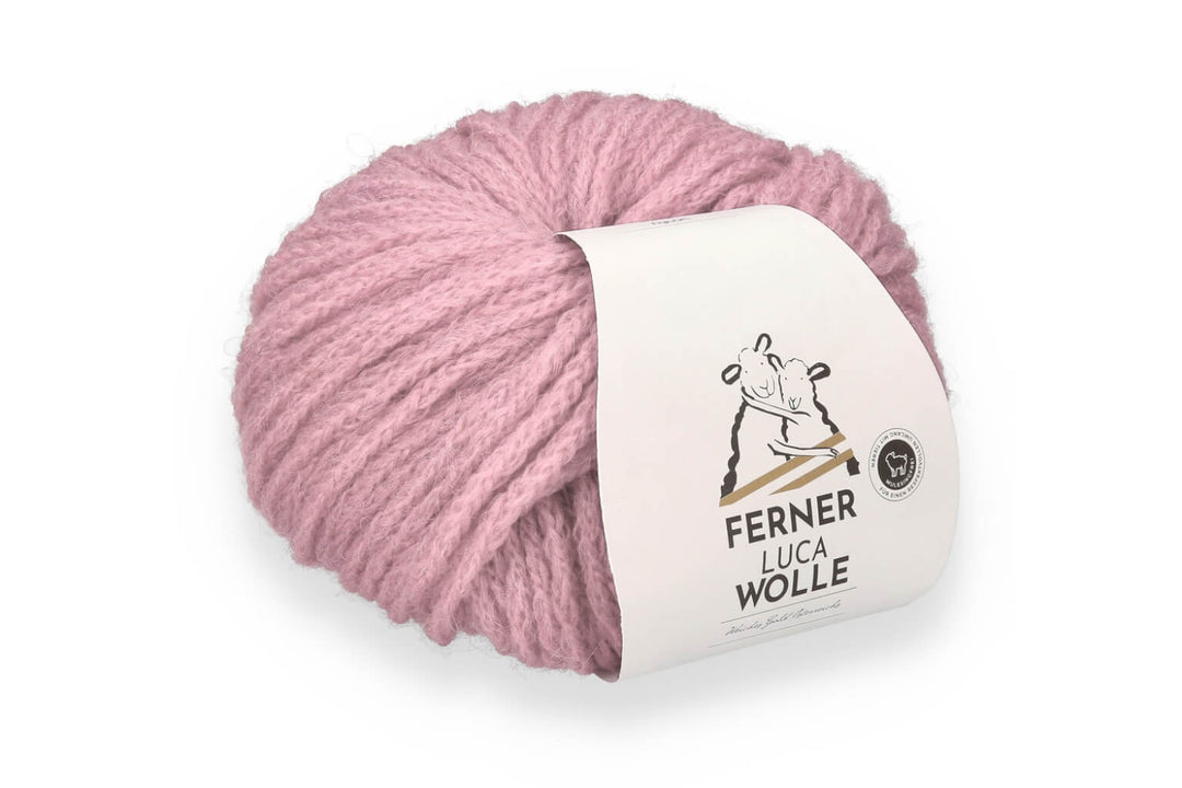 Ferner Wolle Luca, Farbe LC12 hellrosa – Alpaka, Merino und Synthetik bei Lieblingsgarn