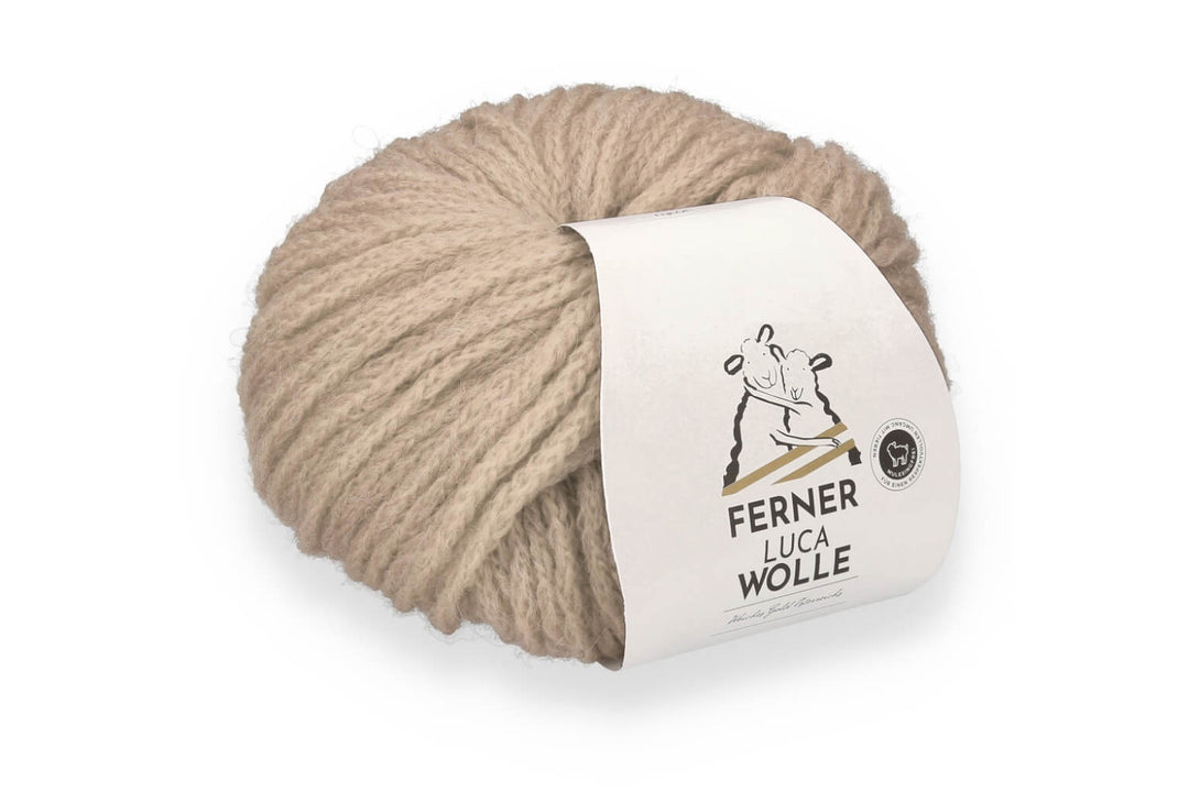 Ferner Wolle Luca, Farbe LC4 hellbeige – Alpaka, Merino und Synthetik bei Lieblingsgarn
