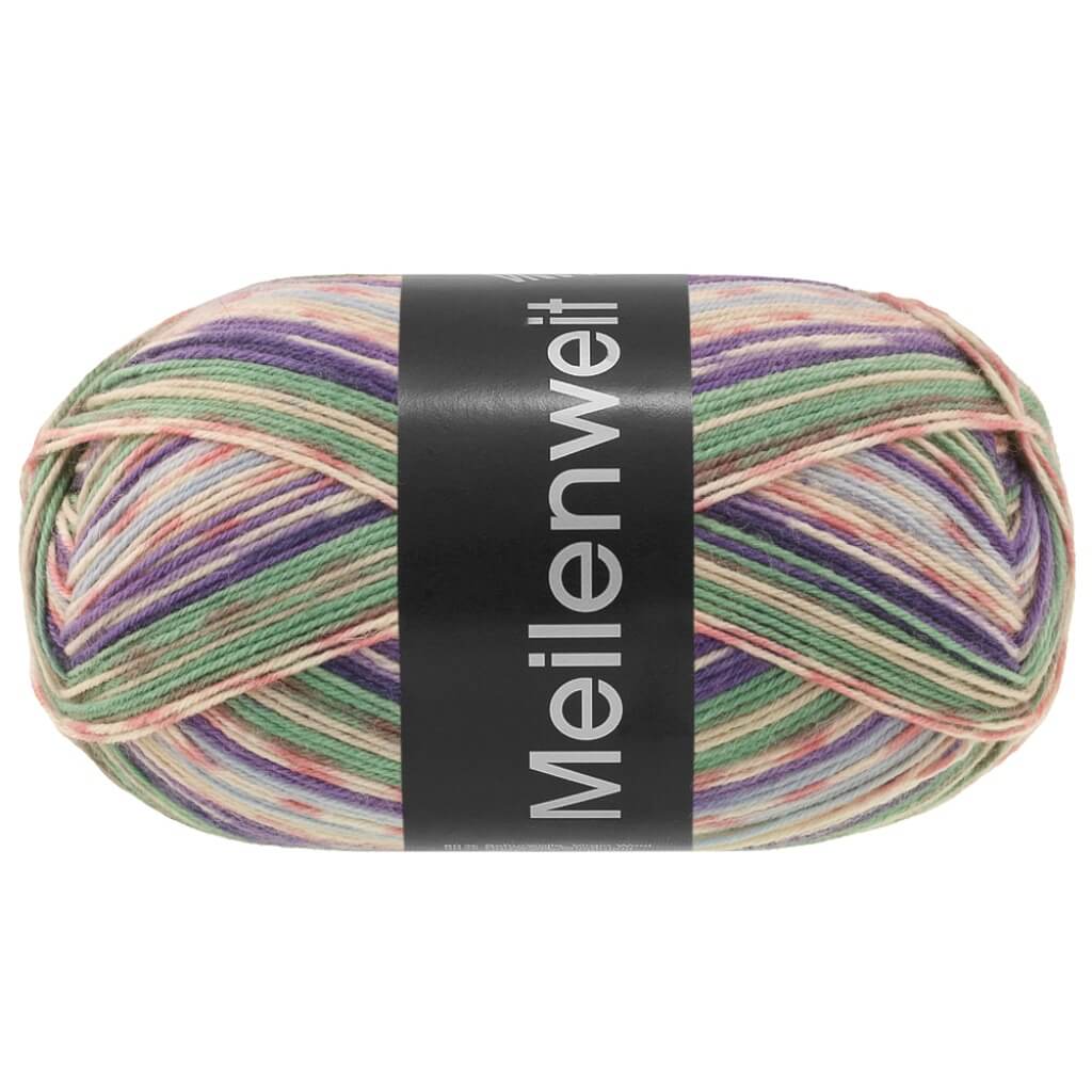 Lana Grossa Meilenweit 100 Cervinia, Farbe 1703 Jade/Graubeige/Grau/Blauviolett/Nachtblau/ bei Lieblingsgarn