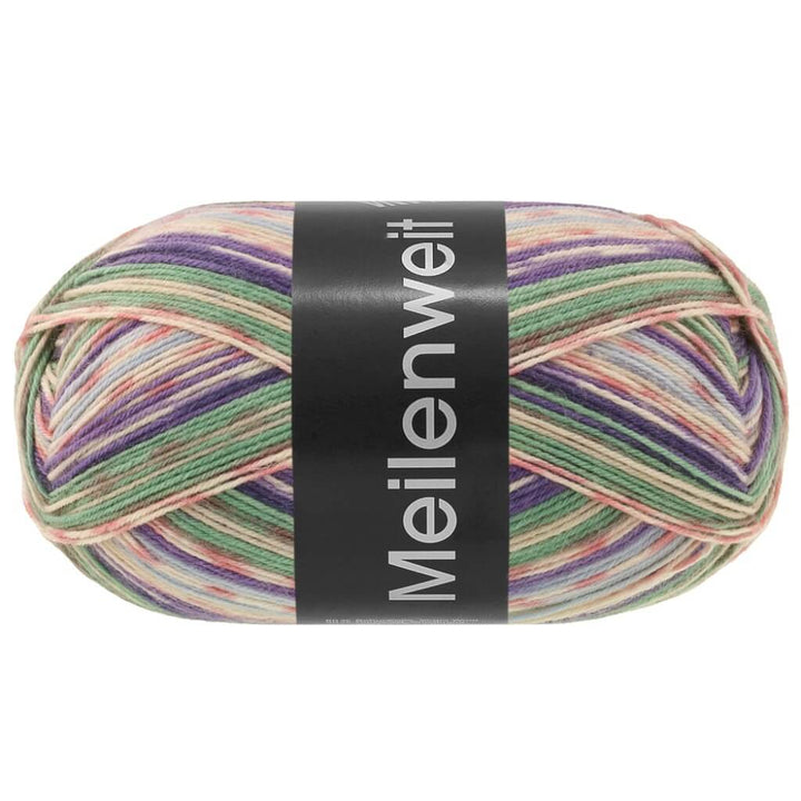 Lana Grossa Meilenweit 100 Cervinia, Farbe 1703 Jade/Graubeige/Grau/Blauviolett/Nachtblau/ bei Lieblingsgarn