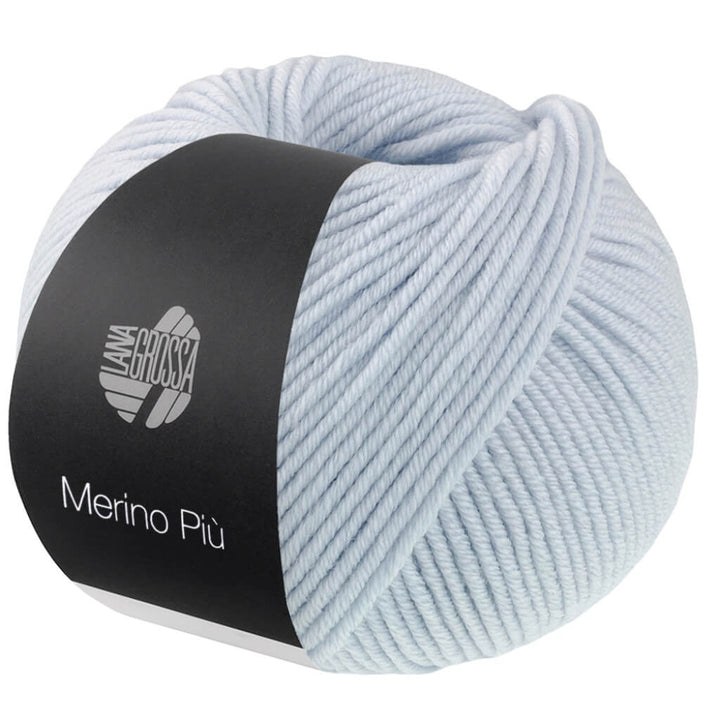 Lana Grossa Merino Piú, Farbe 11 Zartblau – Schurwolle bei Lieblingsgarn