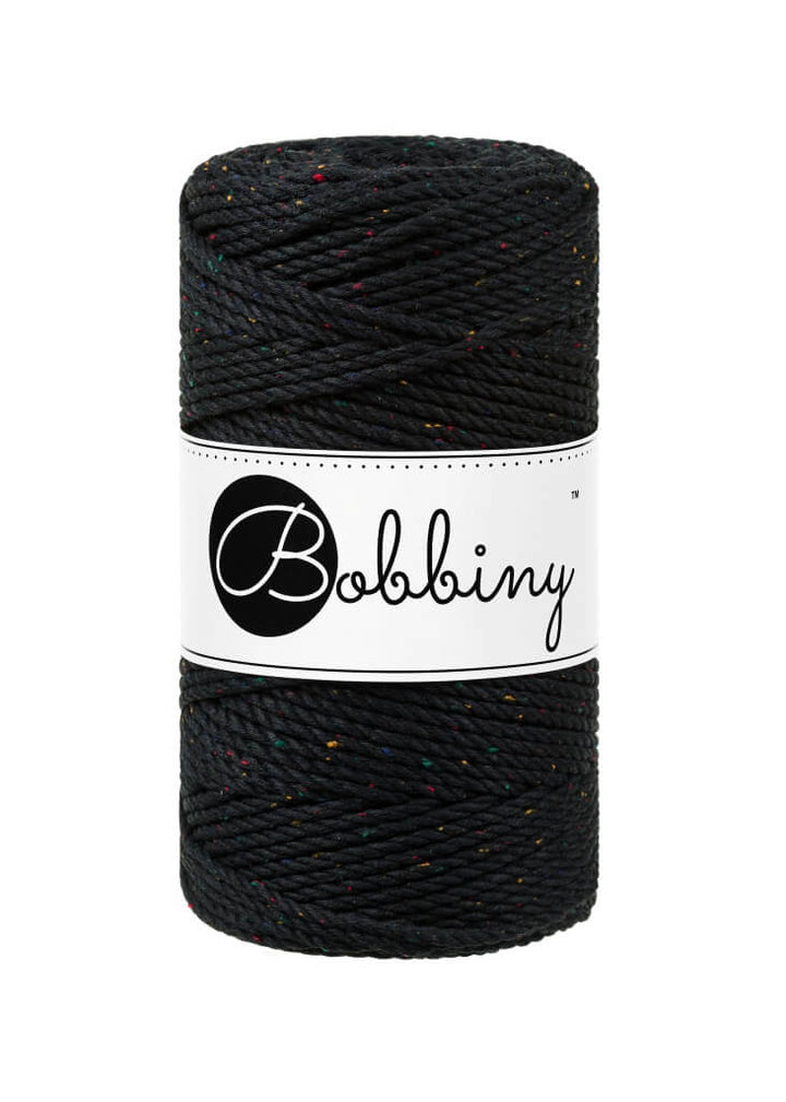 Bobbiny Makramee Garn 3mm gedreht, Farbe Midnight Dust – Baumwolle bei Lieblingsgarn