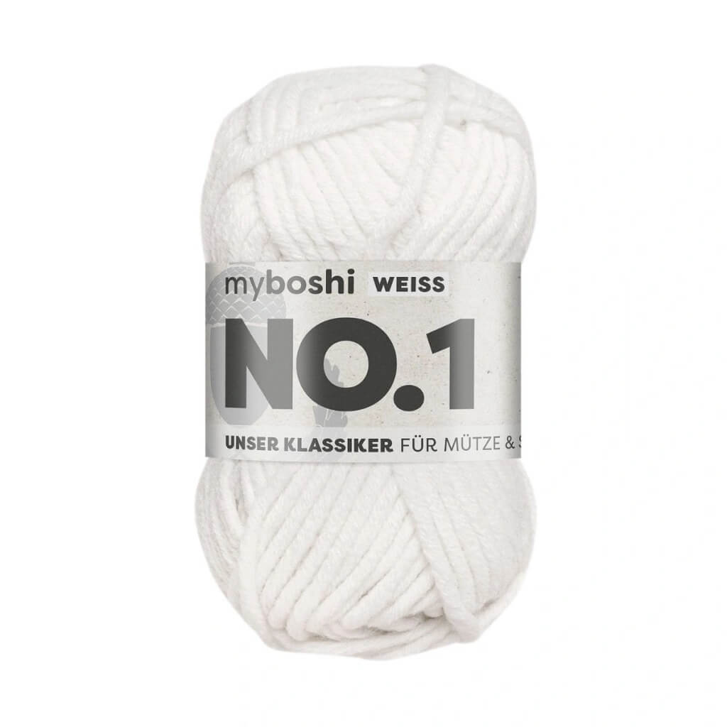 myboshi No.1, Farbe Weiß – Merino und Synthetik bei Lieblingsgarn