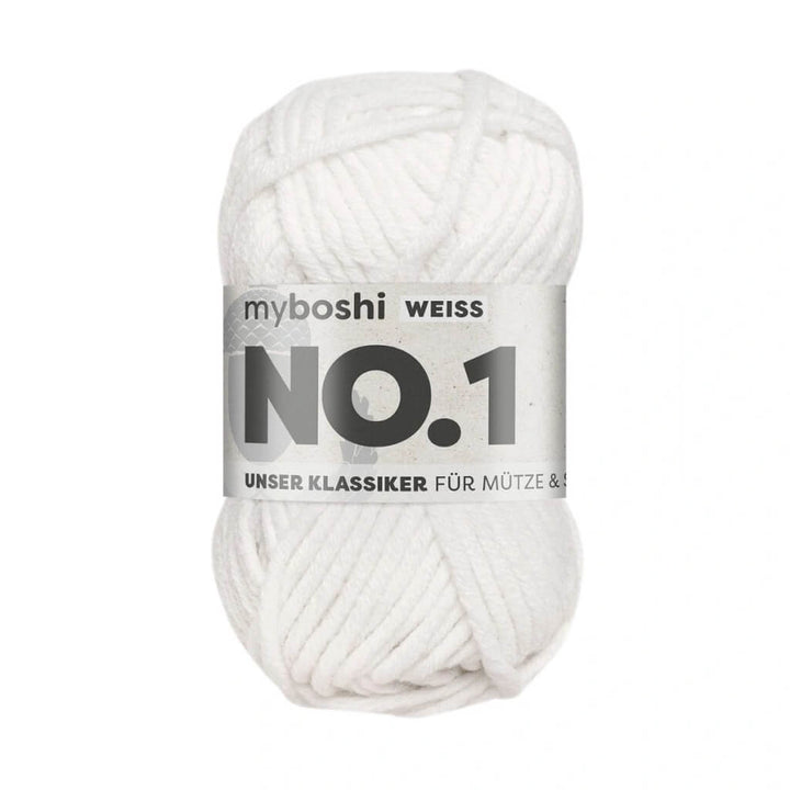 myboshi No.1, Farbe Weiß – Merino und Synthetik bei Lieblingsgarn
