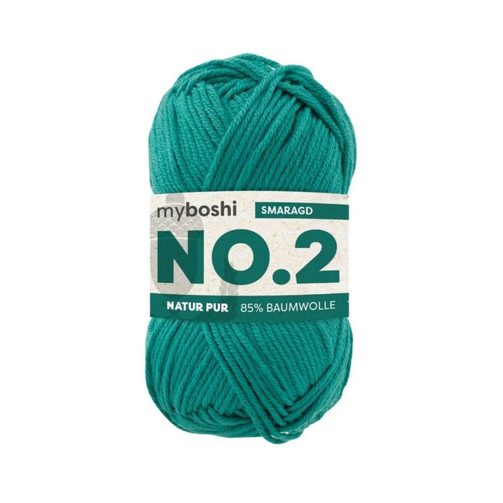 myboshi No.2, Farbe Smaragd – Baumwolle und Sonstige Naturfasern bei Lieblingsgarn