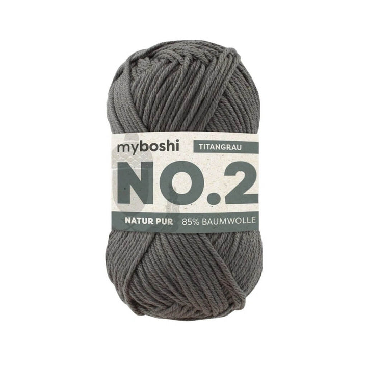 myboshi No.2, Farbe Titangrau – Baumwolle und Sonstige Naturfasern bei Lieblingsgarn