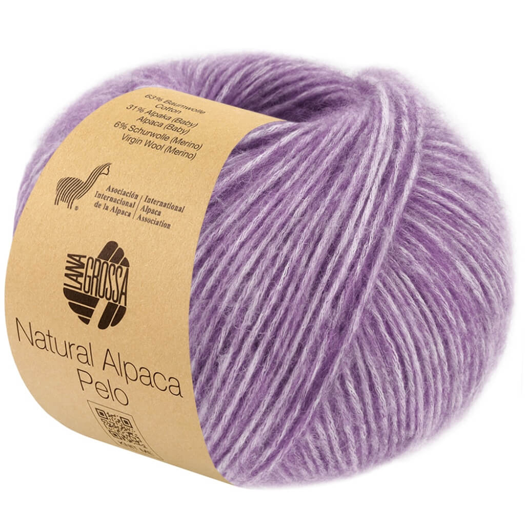Lana Grossa 37 - Lila meliert Lana Grossa Natural Alpaca Pelo Lieblingsgarn