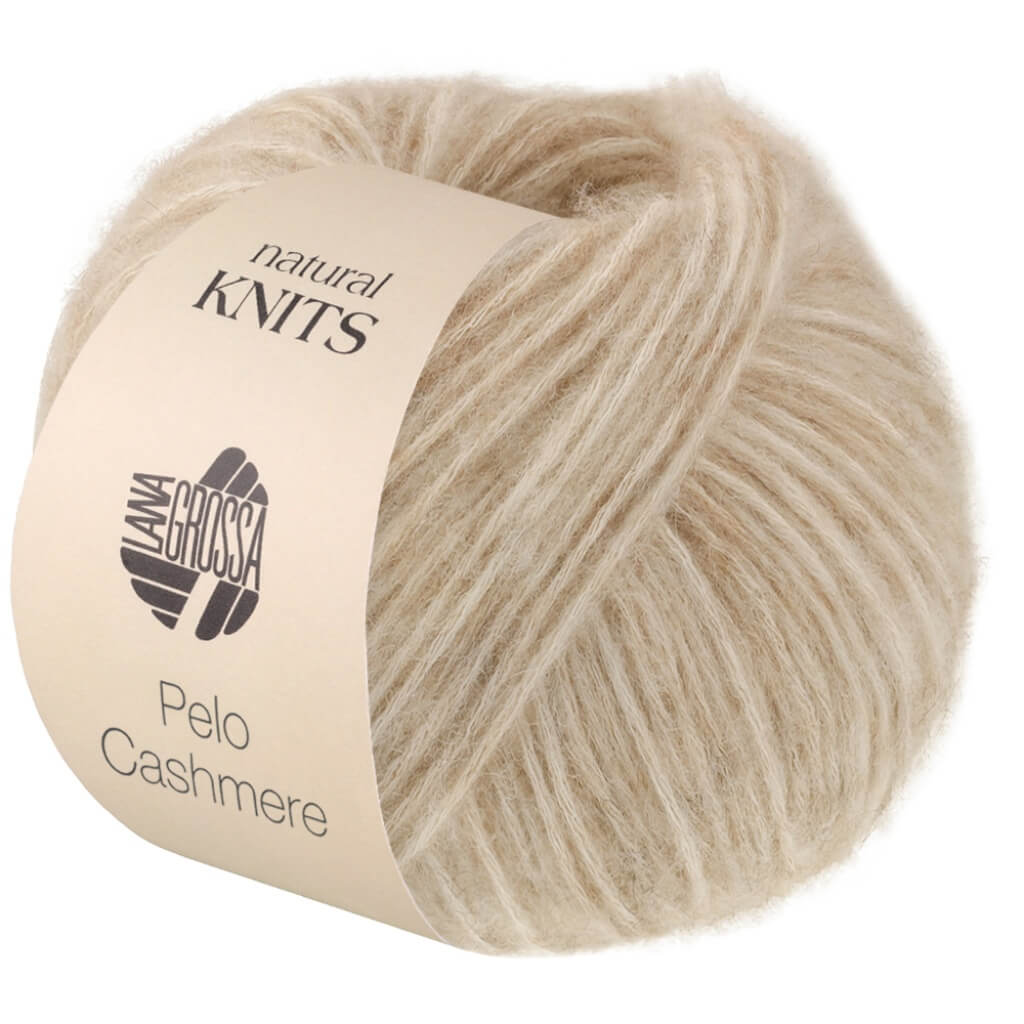 Lana Grossa Pelo Cashmere, Farbe 2 Rohweiß/Beige bei Lieblingsgarn